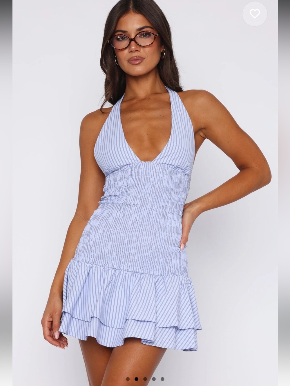 White Fox Mini Dress NWT